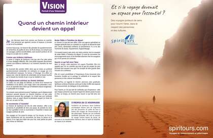SPIRITOUR  - VOYAGES DE RESSOURCEMENT - MAI 2026
