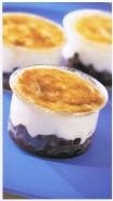 Cr&egrave;me br&ucirc;l&eacute;e aux bleuets